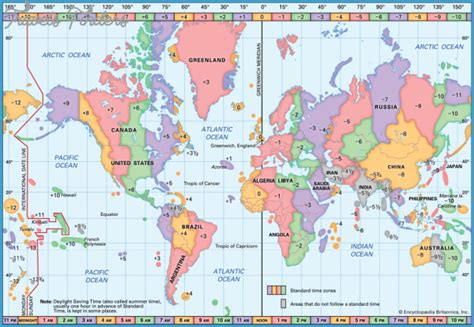 greenwich time chart.